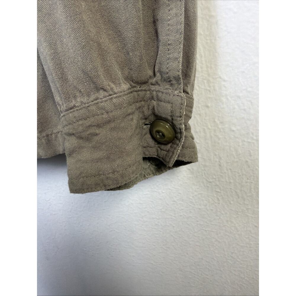Miss Me Jacket Army Green Dune Drawcord Cotton Embroidered Fairy Grunge Large - Picture 5 of 13
